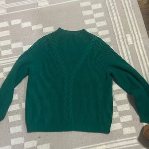 Sezane green sweater